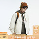 KAMA卡瑪工裝風(fēng)立領(lǐng)夾克2025新款秋季男裝休閑上衣拉鏈立體剪裁外套 米白 L