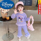 迪士尼（Disney）女童寶寶美樂(lè )蒂庫洛米套裝2025春裝新款洋氣女孩休閑衛衣兩件套潮 【套裝】紫色庫洛米上衣+褲子 110