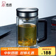 希諾雙層玻璃杯男士泡茶杯子辦公水杯中秋禮品高檔禮盒XN-9005 420mL