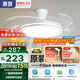 惠普普瑞護眼LED隱形扇葉餐廳遙控調光一體吊扇風(fēng)扇燈中山燈具包安裝