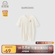 乖奇熊【輕爽棉】寶寶夏季裝連體衣薄款長(cháng)袖空調服嬰兒彈力哈衣爬服春秋
