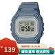 卡西歐（CASIO）男表小方塊電子表 運動手表學(xué)生手表 多功能防水男士手表 方塊霧霾藍(lán)W-218HC-2A