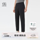 KOLON SPORT/可隆梭織長褲 男子防潑水防風(fēng)防曬合身戶外輕量運(yùn)動休閑褲 LHLP5MN123-BK 黑色 XL 180/86A