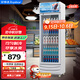 榮事達（Royalstar）288升單門(mén)展示柜 商用冷藏冰箱 冷柜超市飲料啤酒保鮮柜 大容量立式冷柜 LSC-288