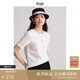 旅途原品ltyp 進(jìn)口100%亞麻極簡(jiǎn)文藝小衫 休閑百搭短袖T恤女秋 象牙白 XL （建議拍大一碼）