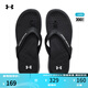 安德瑪（UNDERARMOUR）【張偉麗同款】Ignite Marbella女子運動(dòng)休閑拖鞋3026030 黑色001 39