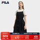 FILA斐樂(lè )官方女子梭織連衣裙2025夏時(shí)尚休閑簡(jiǎn)約基礎吊帶裙