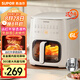 蘇泊爾（SUPOR）空氣炸鍋 不用翻面 家用全自動(dòng) 6L家用遠(yuǎn)紅外炸鍋 觸控可視空氣炸鍋KD60Y809