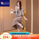 啄木鳥(niǎo)西裝連衣裙女春秋2025新款夏洋氣時(shí)尚貴夫人品牌兩件套裝高端氣質(zhì) 咖色(兩件套)【媽媽裝/高端精致/ 2XL (適合126-135斤)