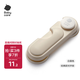 babycare兒童對開鎖寶寶安全鎖防夾手抽屜鎖防護(hù)鎖 對開型-白堊色