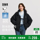 森馬（Semir）史努比系列羽絨服女立領(lǐng)寬松插肩袖2024冬三防外套109724113013