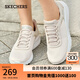 斯凱奇（Skechers）七夕情人節(jié)禮物女鞋Silp ins閃穿鞋一腳蹬休閑健步鞋117504 乳白色/OFWT 37