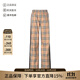 博柏利（BURBERRY）女款棉質(zhì)休閑褲長(cháng)褲女裝禮物女 80405971 典藏米色黑色Vintage格紋 L /品牌原碼 10