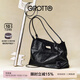 個(gè)樂(lè )SOFT CARRY托特包百搭大容量牛皮手提單肩包通勤電腦包禮物 經(jīng)典黑L （啞黑）（14寸電腦）