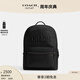 蔻馳（COACH）奧萊男士COACH圖案CHARTER雙肩包 黑色