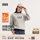 森馬（Semir）衛衣女冬季發(fā)熱抑菌抓絨小狗圓領(lǐng)寬松明線(xiàn)上衣套頭衫101724116018