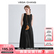 VEGA CHANGVEGA CHANG無(wú)袖連衣裙女2025年夏季新款簡(jiǎn)約時(shí)尚氣質(zhì)背心長(cháng)裙子 沉靜黑 S