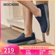 斯凱奇（Skechers）男鞋秋季一腳蹬健步鞋軟底網(wǎng)面休閑運(yùn)動(dòng)鞋54626
