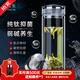 水宜生玻璃杯鈦杯雙層弱堿性水杯純鈦高檔商務(wù)泡茶杯禮盒裝保溫鈦晶杯子