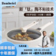 班貝特Bambetel德國品牌陶瓷不粘鍋無(wú)涂層炒鍋家用炒菜鍋燃氣電磁爐通用 鈦陶不粘炒鍋+琺瑯蒸格3-6人 32cm
