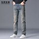 馬克華菲新款復古街頭風(fēng)潮流時(shí)尚春季男士牛仔褲時(shí)尚舒適耐穿微彈長(cháng)褲子男