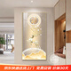 妍林居入門(mén)玄關(guān)裝飾畫(huà)客廳墻壁掛畫(huà)玄關(guān)畫(huà)現代輕奢玄關(guān)墻正對入戶(hù)門(mén)壁畫(huà) A618-金鹿送福 80*160cm墻面寬度90-110cm金色