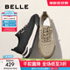 百麗（Belle）透氣布鞋男2025新款商場(chǎng)同一腳蹬休閑鞋8RX01BM5 黑色 39 (245mm)