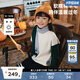 馬·拉?。∕.Latin）/童裝兒童毛衣冬新款男女大童學(xué)院風(fēng)漫畫半高領(lǐng)毛衣 米色 130 cm