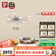 Paulmann P德國(guó)柏曼客廳臥室書房護(hù)眼吸頂燈輕奢簡(jiǎn)約分子LED燈具全屋套餐 A5【12頭】客餐廳 【三段調(diào)光】暖白光4000K