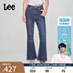 Lee【張凌赫代言】涼涼褲25新品426修身高腰微喇深藍(lán)輕薄女牛仔褲 深藍(lán)色 27