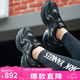 美職棒（MLB）官方 老爹鞋男女LA復(fù)古厚底增高網(wǎng)面運動休閑鞋子3ARNSPL4N-07BKS 洛杉磯道奇隊/ 標(biāo)準(zhǔn)黑色 37.5 (235mm)