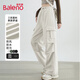 班尼路（Baleno）軟殼兩穿工裝褲女2025年春秋季時尚感戶外通勤運動休閑百搭休閑褲
