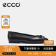 愛(ài)步（ECCO）夏季優(yōu)雅氣質(zhì)芭蕾舞鞋淺口單鞋 舞悅234313 黑色37 HL
