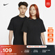 耐克男子寬松純棉T恤舒適休閑刺繡個(gè)性針織棉NIKE DO7393 010黑/(黑) XL