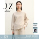 玖姿（JUZUI）商場(chǎng)同款慵懶隨性風(fēng)簡(jiǎn)約棉衛衣女春款JWEC82103 米白 M