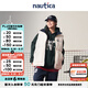 nautica white sail白帆×Reebok聯(lián)名 男女同款校園風(fēng)雙面穿羽絨馬甲R(shí)BJW4403 白色1BW S