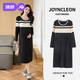 婧麒（JOYNCLEON）孕婦裝高級孕婦裙春洋氣小香風(fēng)裙子女春秋連衣裙 黑  Jqz193726