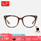 雷朋（RayBan）光學鏡架男女款矩形文藝近視眼鏡時尚眼鏡框0RX4379VD禮物 2012玳瑁色鏡框53尺寸 單鏡架