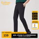 卡賓男裝時(shí)裝休閑褲23夏新款修身小腳褲通勤商場(chǎng)同款I(lǐng)2233127006 煤黑色01 M 48/170