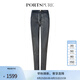PORTSPURE寶姿女裝2024年春夏新品小腳口牛仔長(zhǎng)褲RT3P204RDD026 BLACK GREY MIX 42