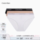 Calvin Klein內(nèi)衣【七夕禮物】女士三條ck本命年棉質(zhì)比基尼三角內(nèi)褲女QP2349O FIY-太空黑/杏仁色/月光白 3條 M 尺碼偏大，建議拍小一碼