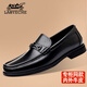 老爺車(chē)（WECKER）男鞋輕奢高端皮鞋休閑男真皮樂(lè )福鞋韓版時(shí)尚青年鞋子男開(kāi)車(chē)男鞋 LYC63002黑色 38