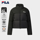 FILA 斐樂(lè )官方女士羽絨服2025冬季新款休閑短款RGB-多彩羽絨外套 正黑色-BK M 165/84A/M