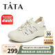 他她（TATA）徒步溯溪鞋休閑運(yùn)動鞋洞洞鞋女夏季W(wǎng)ZE05BH4 米白/銀 36