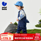 迷你巴拉（minibala）男女童背帶褲舒彈環(huán)保萌趣恐龍造型兩件【背帶褲套裝】
