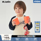 馬·拉丁（M.Latin）/童裝兒童衛(wèi)衣春新款男女童小童童趣插肩袖撞色圓領(lǐng)衛(wèi)衣 乳酪色 90cm