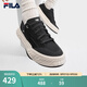 斐樂（FILA）官方川行鞋F(xiàn)OSSO男鞋復(fù)古帆布鞋新款休閑鞋 黑-BK 41