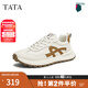 他她（TATA）復(fù)古休閑運動鞋男鞋厚底阿甘鞋小白鞋2025春新款73G22AM5 米白/棕 40