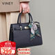 viney包包女包牛皮手提媽媽包高端單肩斜挎包生日禮物高級感送女友老婆