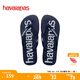 havaianas哈唯納Logomania男士?jì)捎猛闲獯┥碁┤俗滞锨閭H款涼拖 0555-靜謐藍 41-42 巴西碼